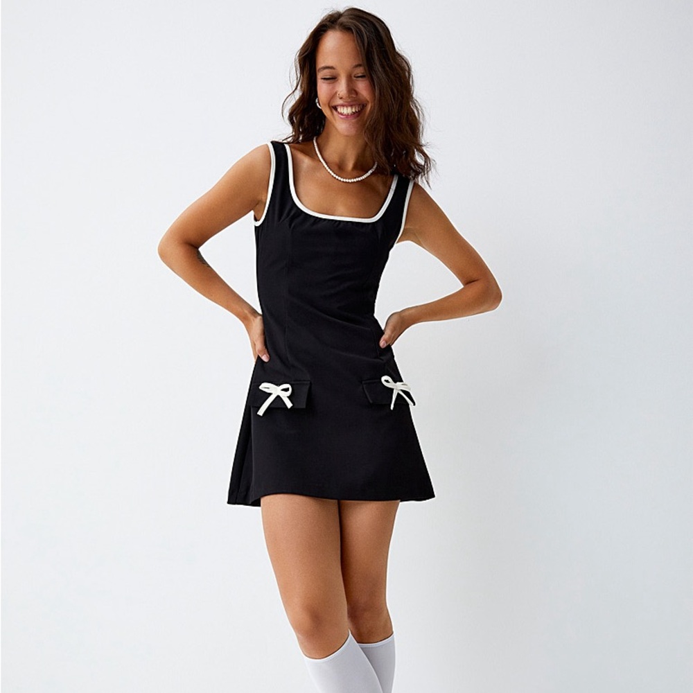 TWIK Bow Flap Mini Dress